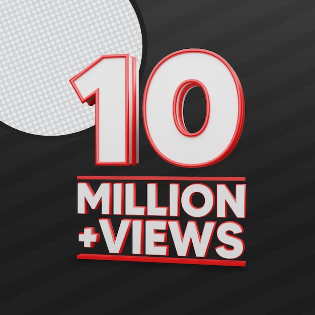 10 миллионов просмотров на youtube 3d