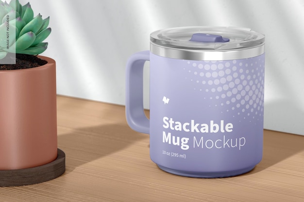 10 oz Stackable Mug Mockup