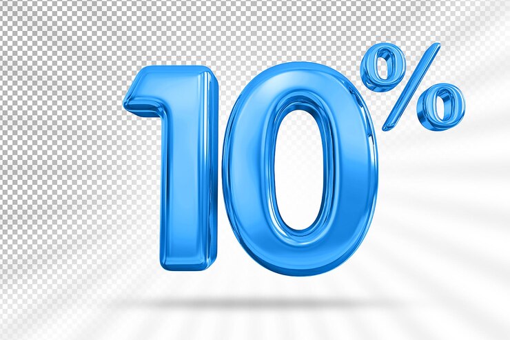 10 percent blue offer in 3d
