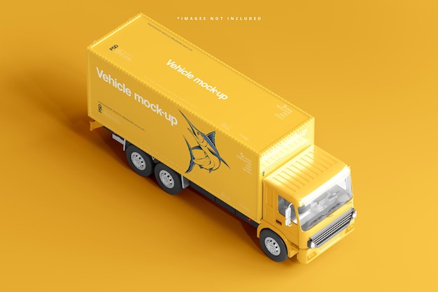 10 wheeler truck mockup