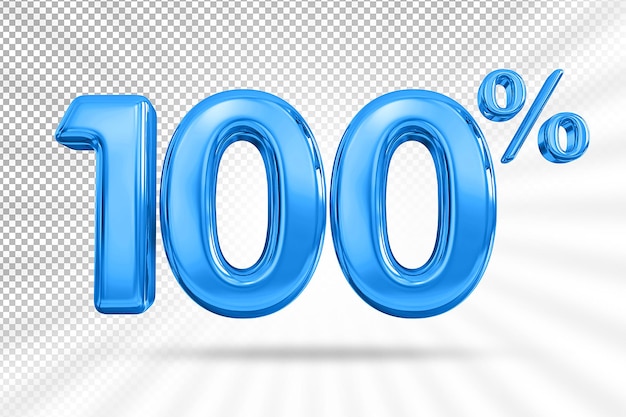 100 percent blue offer in 3d