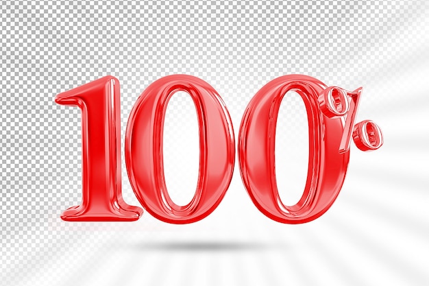 100 percent red offer in 3d