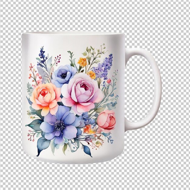 100 quality watercolor floral flower office mug design