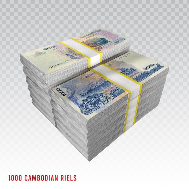 1000r banknotes khmer money