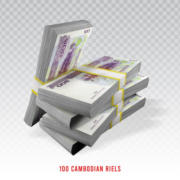 PSD 100r banknotes khmer money