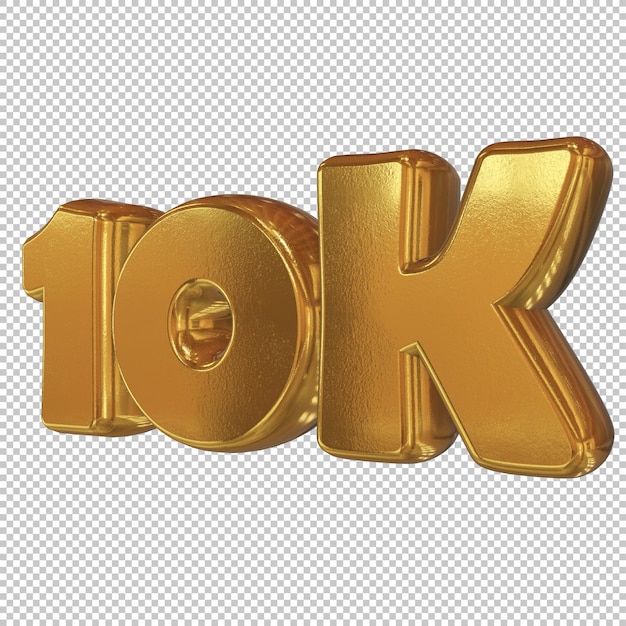 PSD 10k percento di rendering 3d