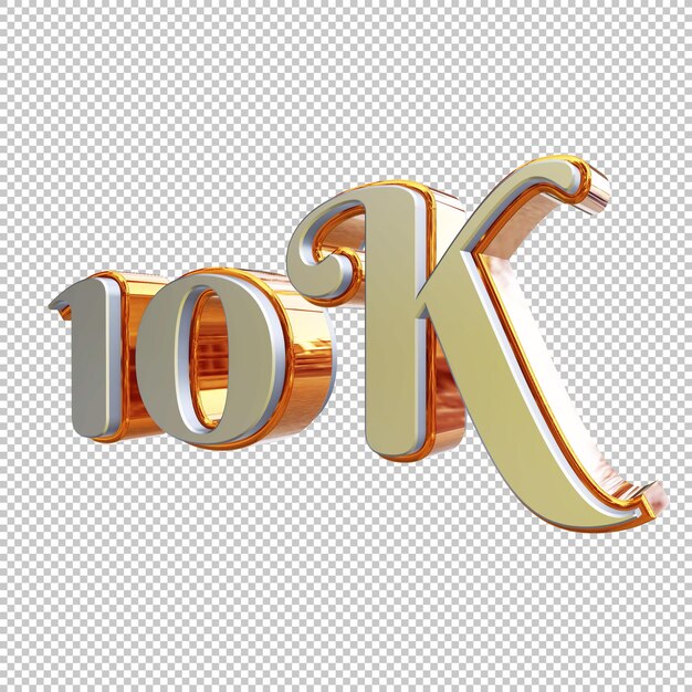 PSD 10k procent 3d render