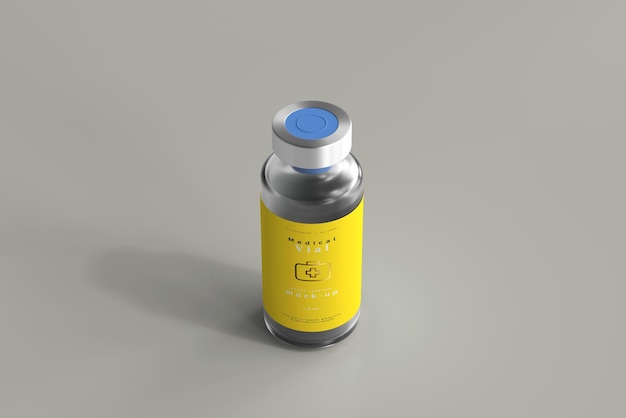 10ml Vial Bottle Mock Up