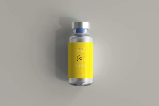 PSD 10ml vial bottle mock up