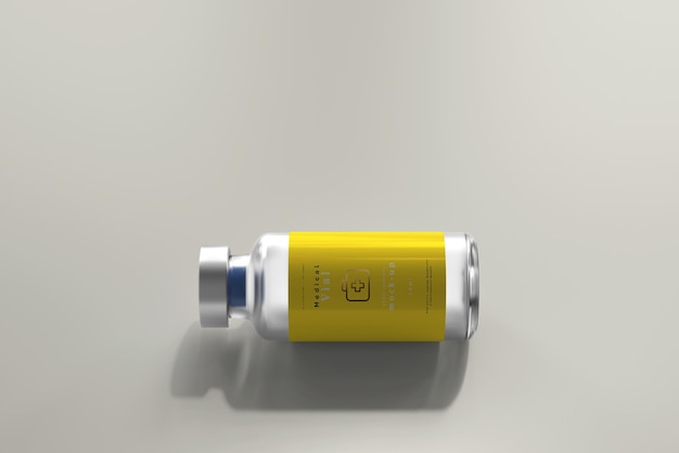 10ml vial bottle mock up