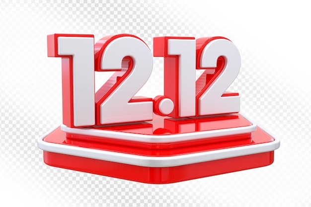 12 赤いプロモーションセール 3D