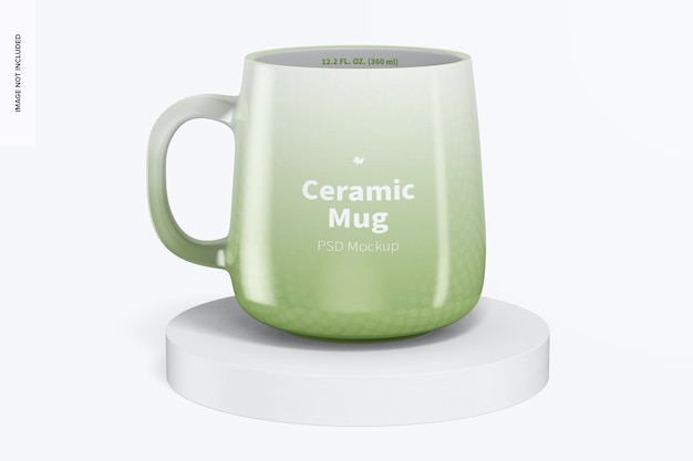 PSD 12.2 oz ceramic mug mockup