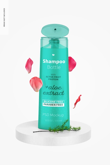 12,5 oz shampooflesmodel, vooraanzicht