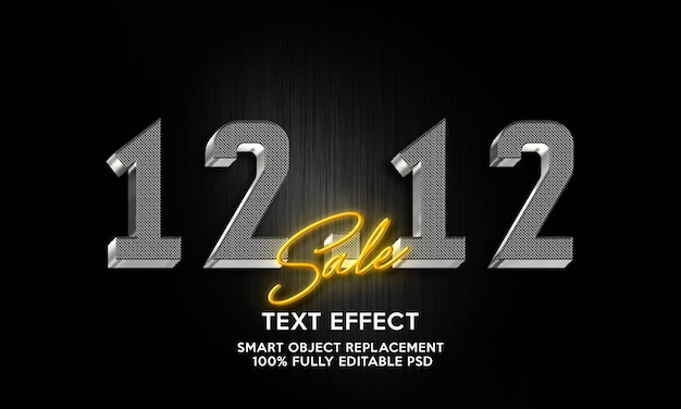 1212 text effect template