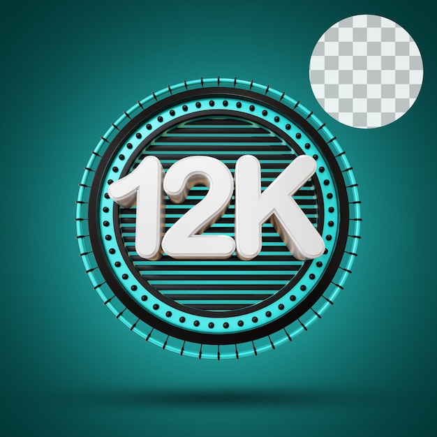 12k Numeryczne Z Etapem Renderowania 3d