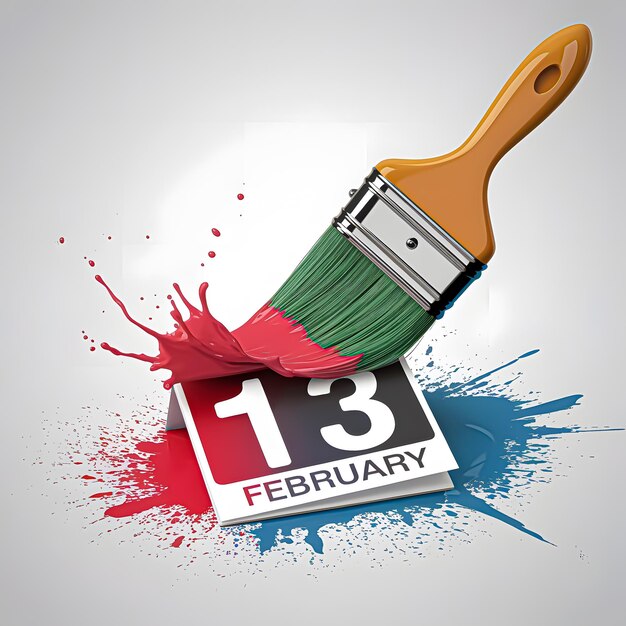 13 february calender icon