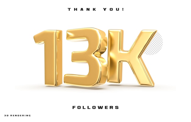 13k followers of social media background design