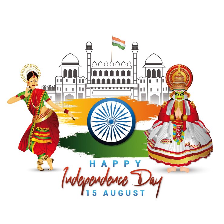 PSD 15 august celebration design template