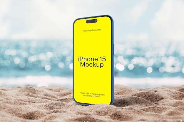 15 iPhone Beach Mockup