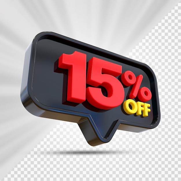 15% di sconto sulla promozione