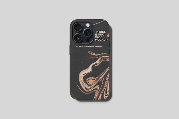 15 Pro Phone Case Mockup PSD