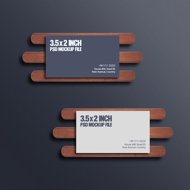 16 Business Card PSD Mockup File