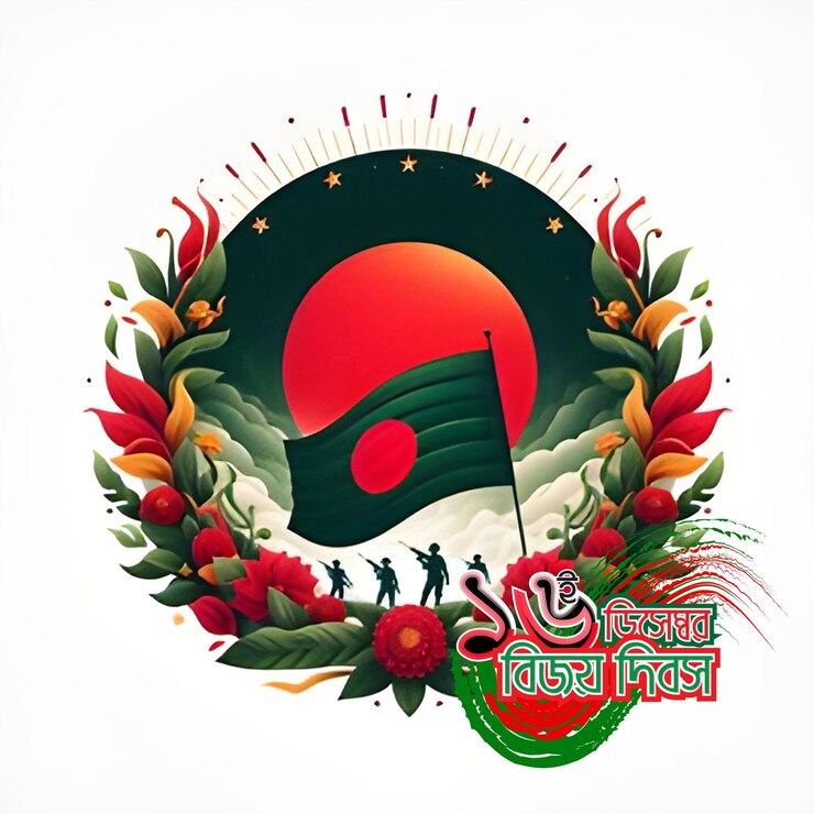 PSD 16 december happy victory day independence day of bangladesh social media banner post template