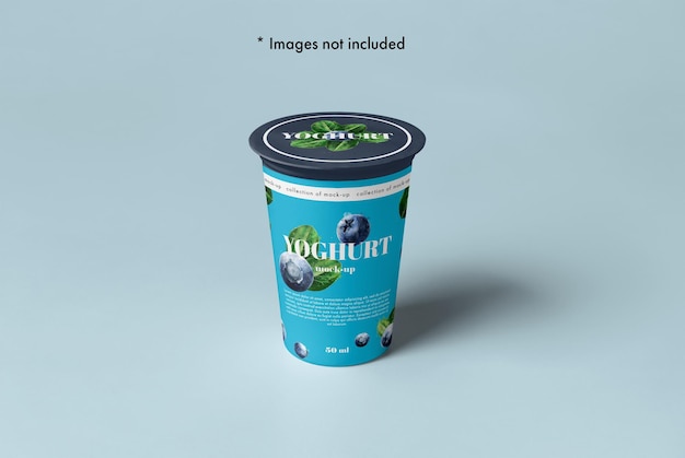 16 contenitori yogurt mock-up