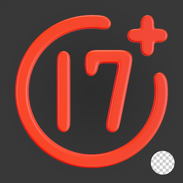 17 plus 3d icon