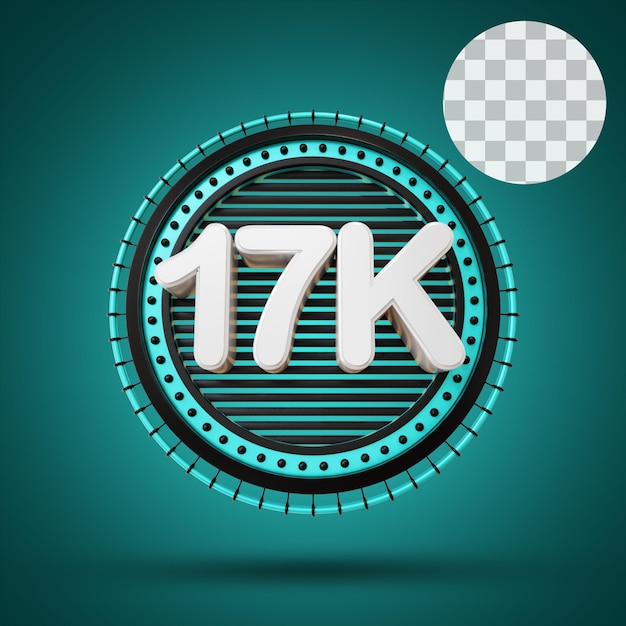 17k numerico con rendering 3d sul palco