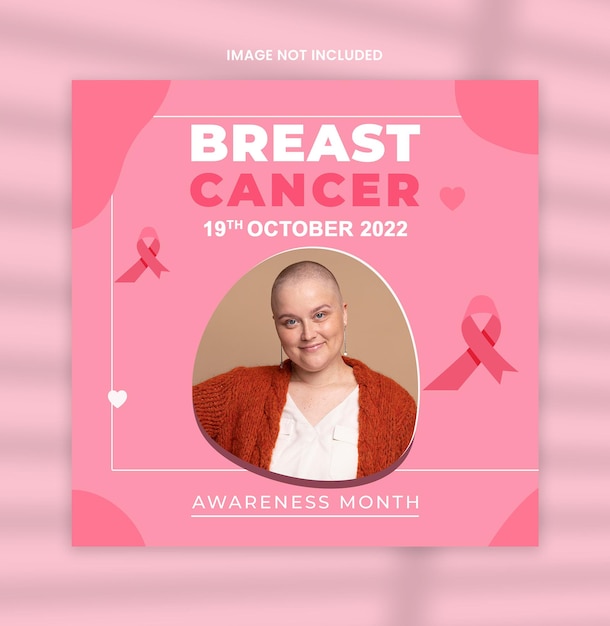 PSD 19th october 2022 breast cancer awareness month social media post template