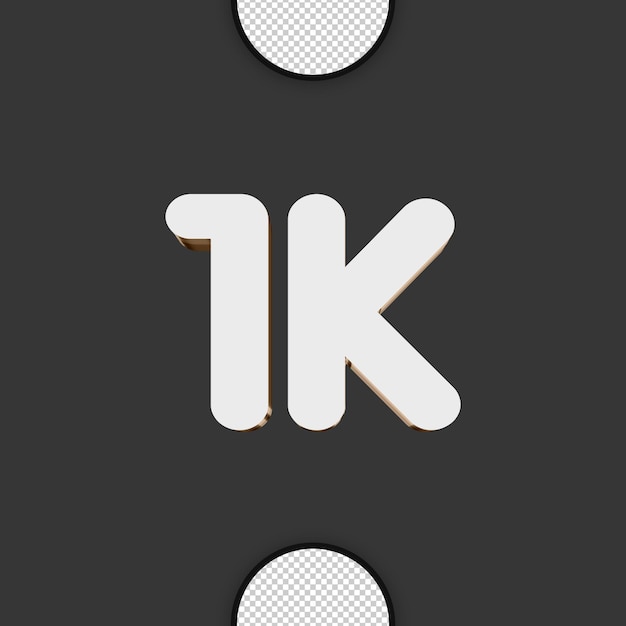 1K Subscribers or Followers Count