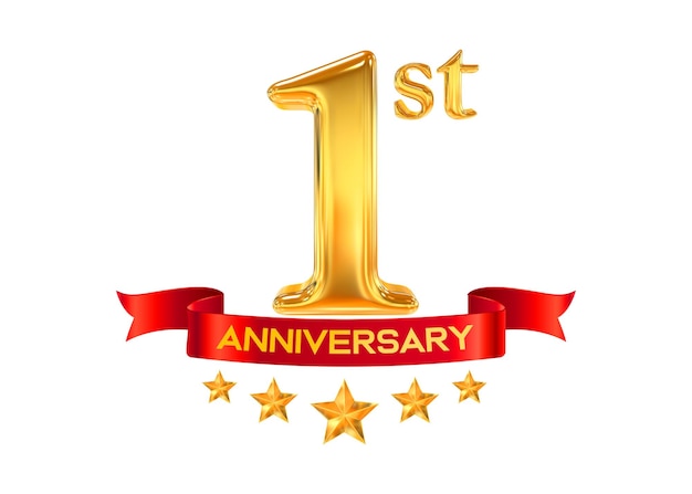 Premium PSD | 1st anniversary