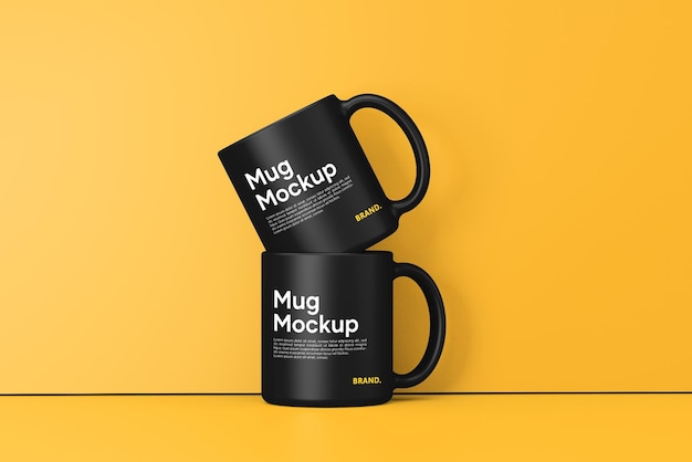 2 MUGS MOCKUP PSD Editable