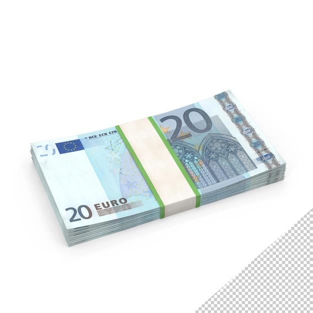 PSD 20 유로 지폐 (png)