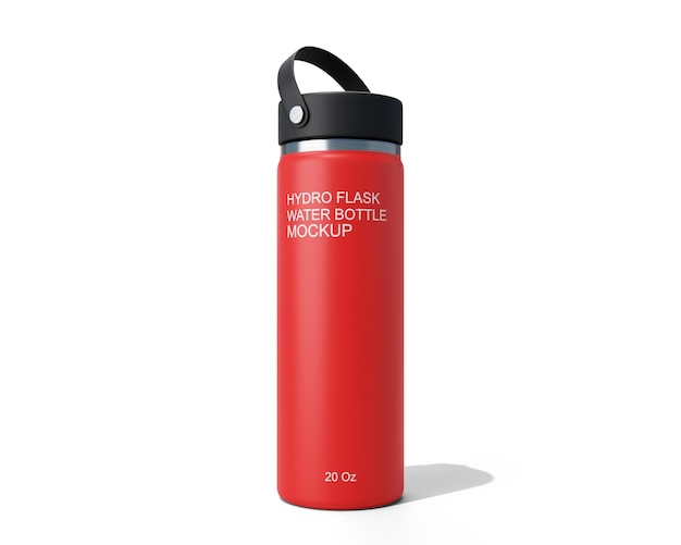 PSD 20 oz hydro flask waterfles mockup