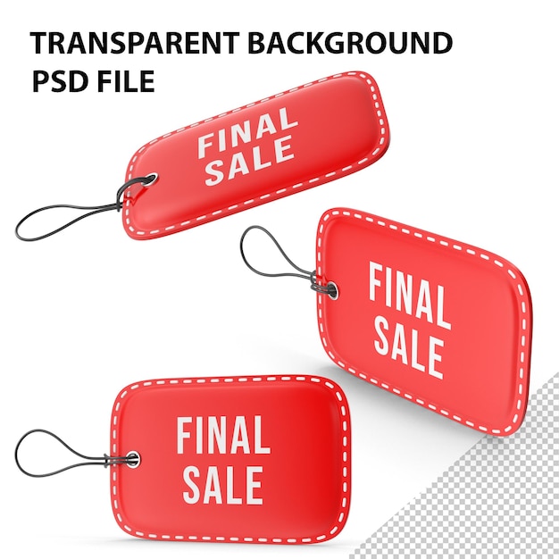 20 Red Off Tag PNG