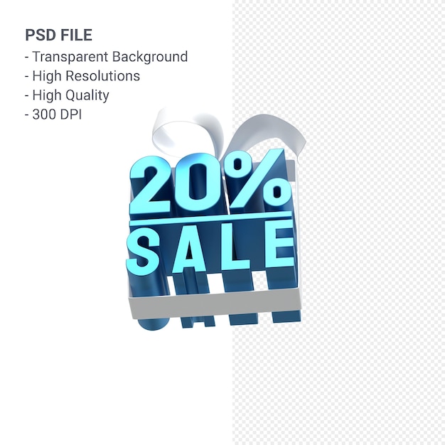 20% 折扣,包括 3D 畫面和畫面圖片