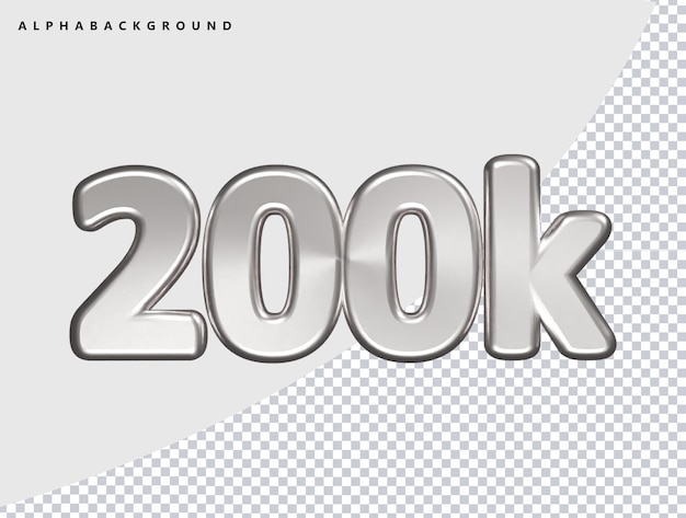 PSD 200k 3d render icon illustration