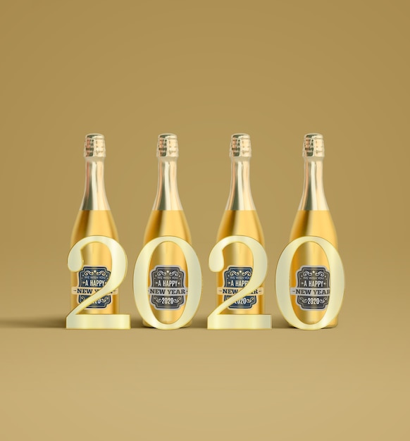 PSD 2020 on set of champagnes