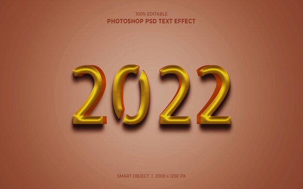 2022 3d editable text effect