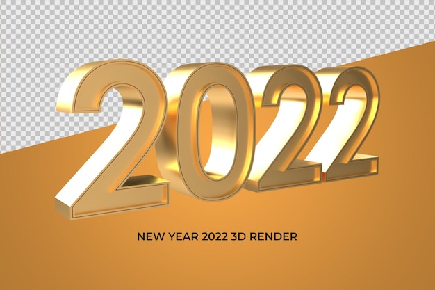 2022 3d gold elegant png