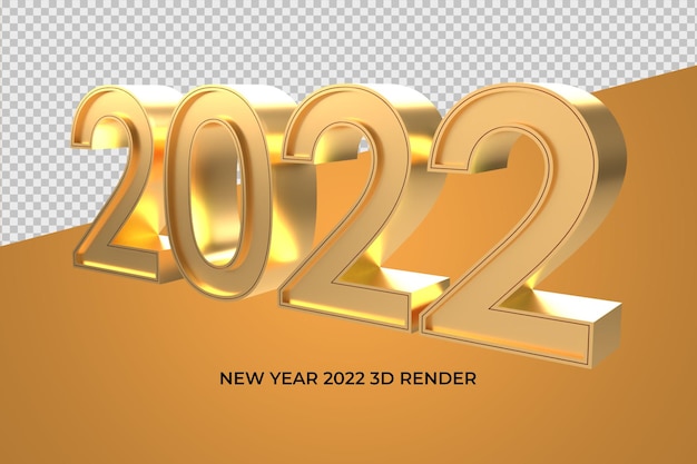 2022 3d-gouden elegante png