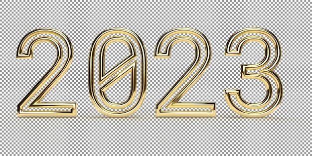 PSD 2023 3d-rendering, nieuwjaarsconcepten voor kalender en design. c4d 3d illustratie,