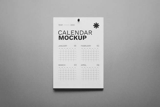 PSD progettazione del mockup del calendario 2023