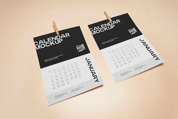 Progettazione del mockup del calendario 2023