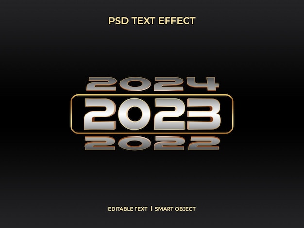 PSD 2023 dia-stijl teksteffect