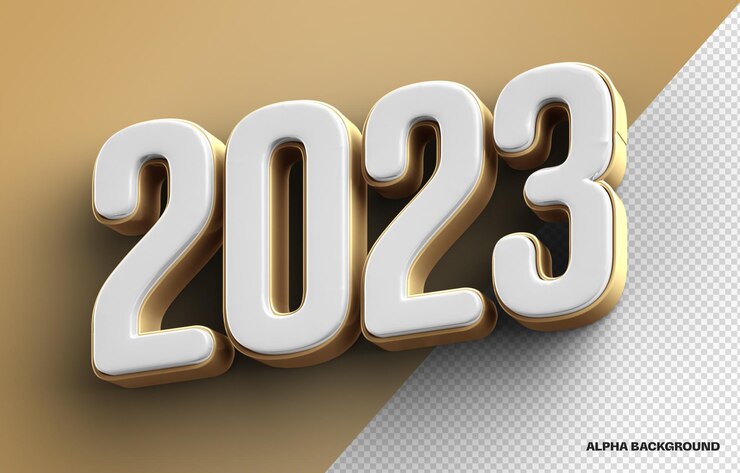 2023 gold 3d rendering for compositing