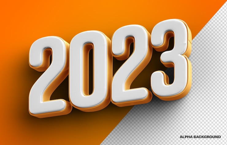 PSD 2023 orange 3d rendering for compositing