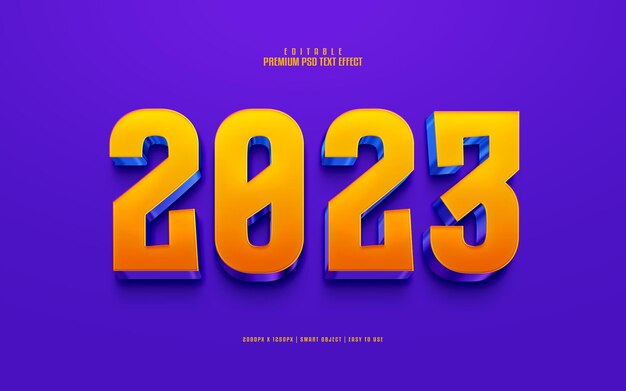 2023 premium 3d psd text effect